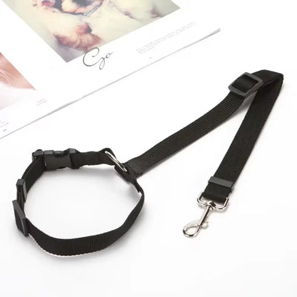 Ceinture de sécurité pour chien fixation appuie-tête