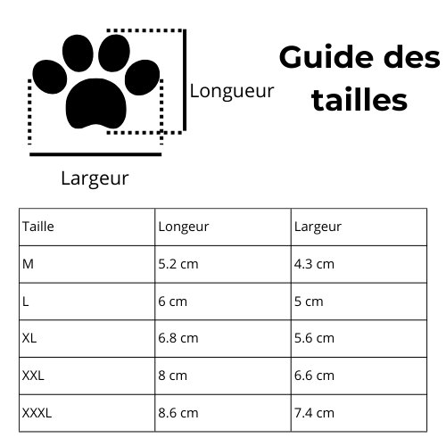 Chaussette de protection pour chien